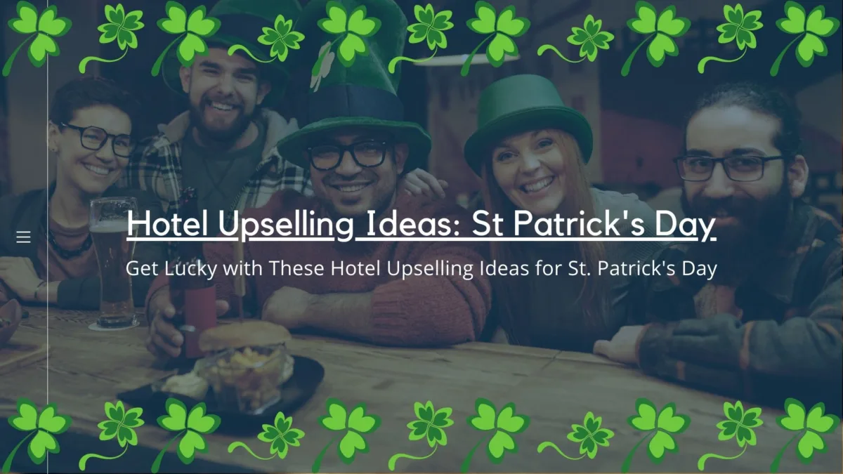 hotel upselling ideas for St Patrick's day