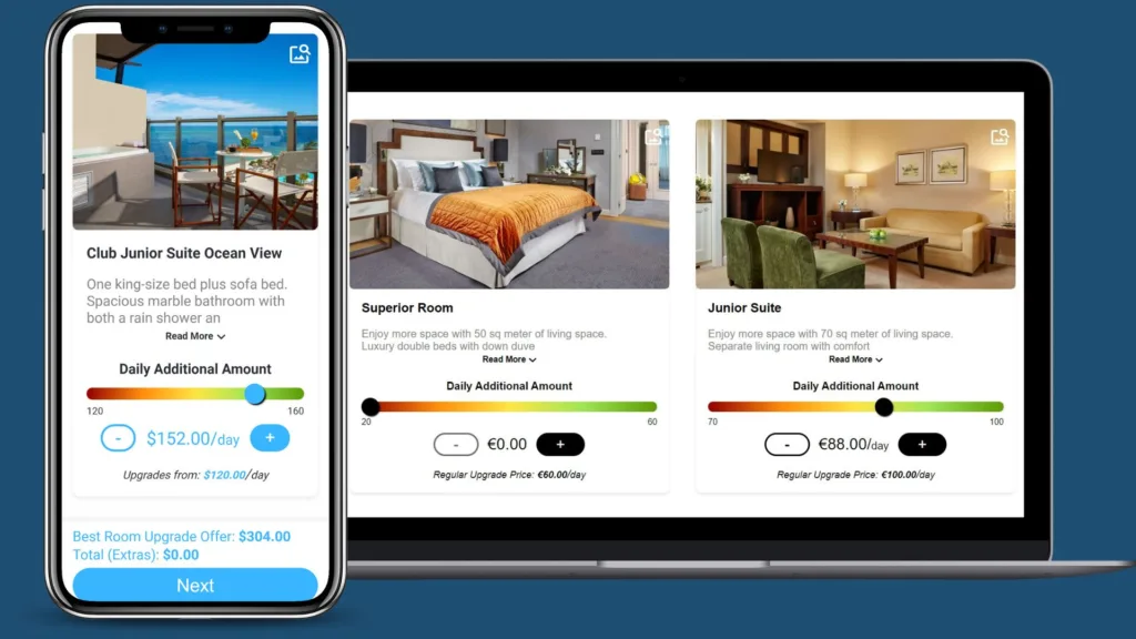 Pre-arrival upselling Automate and maximize this touchpoint with fully customized and dynamic bid-